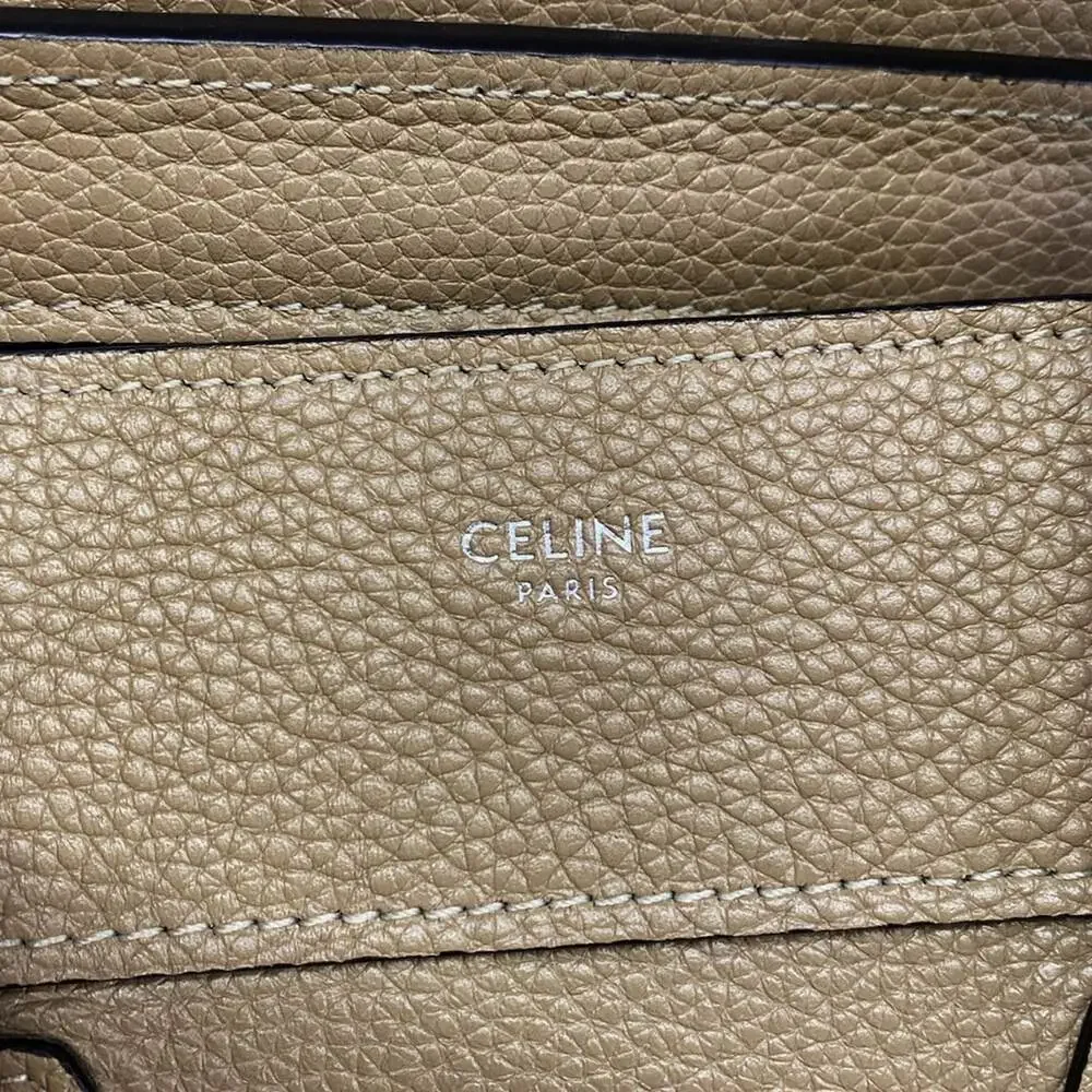 Celine Luggage Micro Shopper Handbag